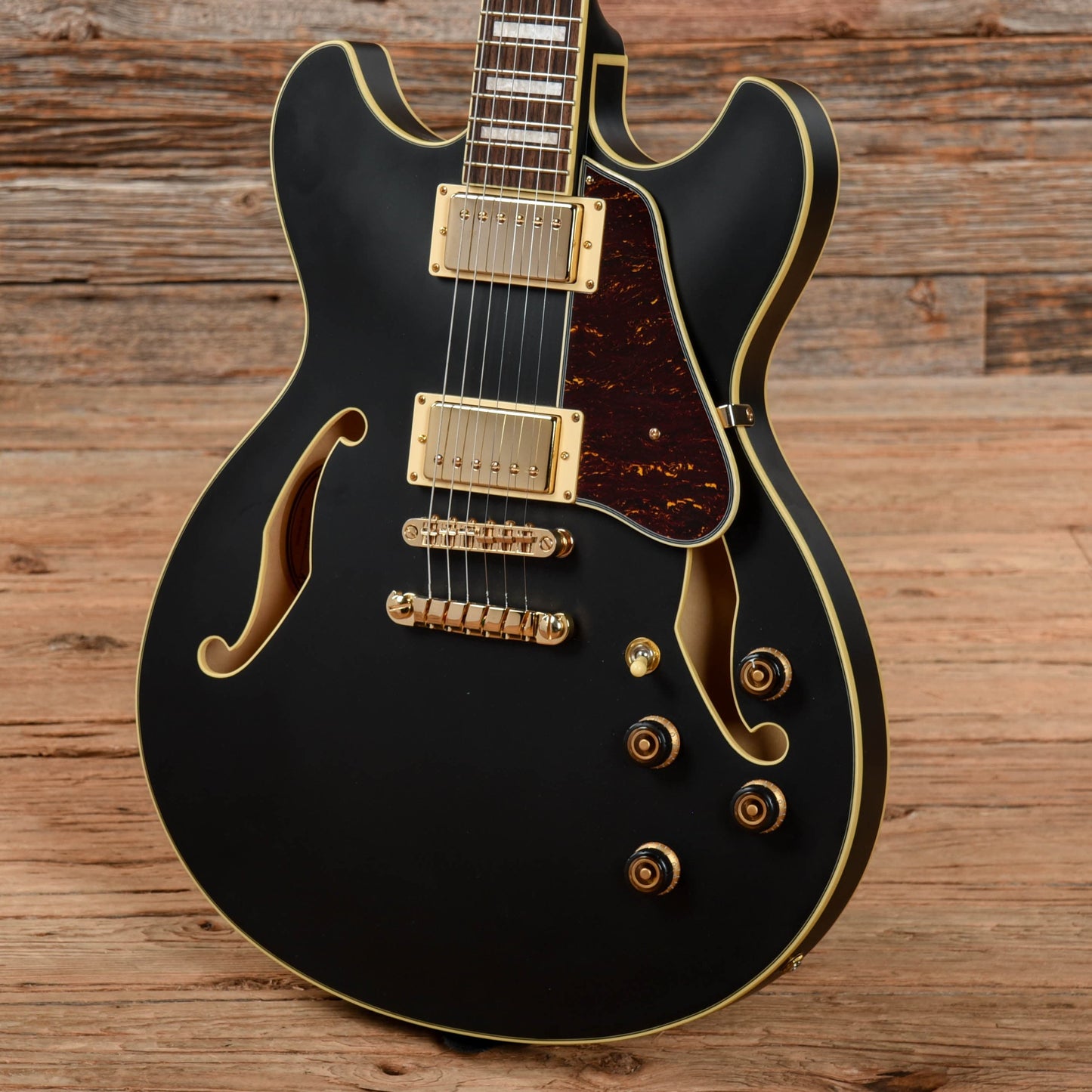 Ibanez AS73G Black Flat 2018 Electric Guitars / Semi-Hollow