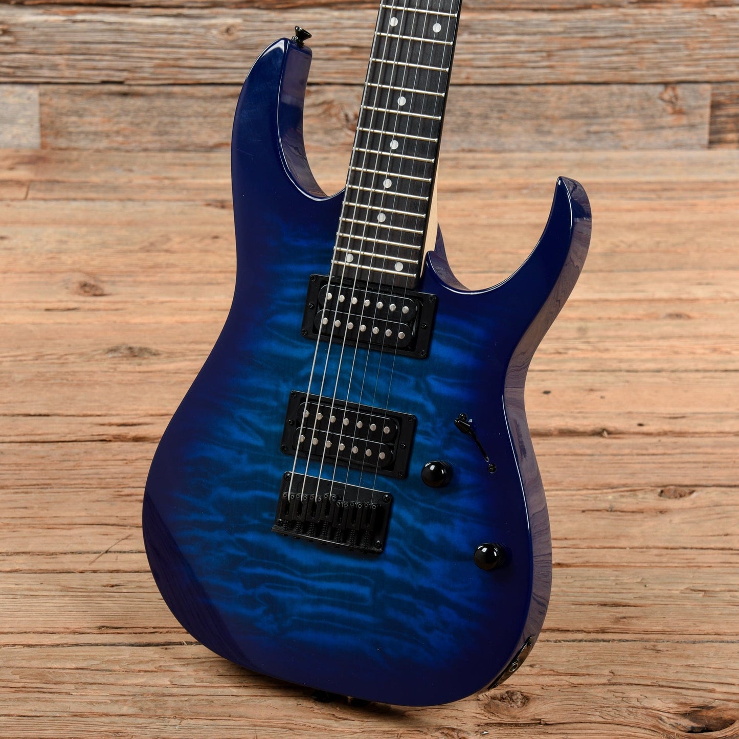 Ibanez GRG7221QA Gio 7-String Transparent Blue Burst 2020 Electric Guitars / Solid Body