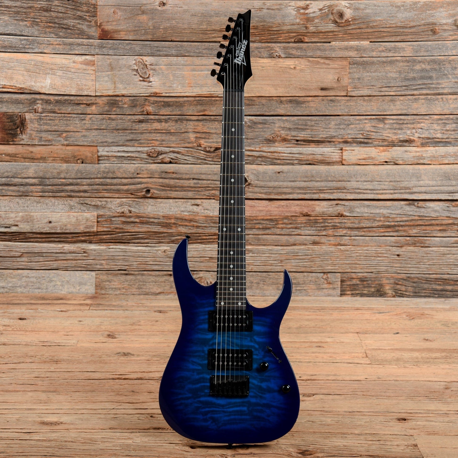 Ibanez GRG7221QA Gio 7-String Transparent Blue Burst 2020 Electric Guitars / Solid Body