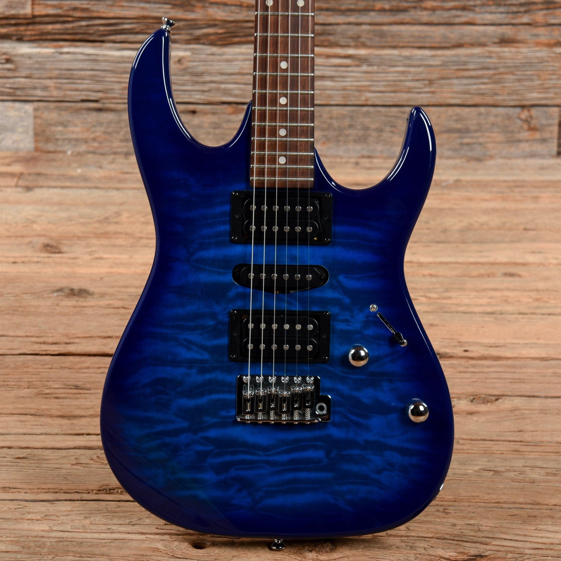 Ibanez GRX70QATBB GIO Transparent Blue Burst 2018 Electric Guitars / Solid Body