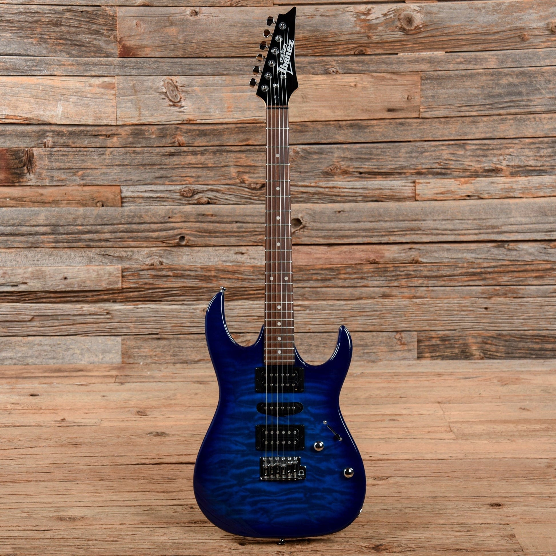 Ibanez GRX70QATBB GIO Transparent Blue Burst 2018 Electric Guitars / Solid Body