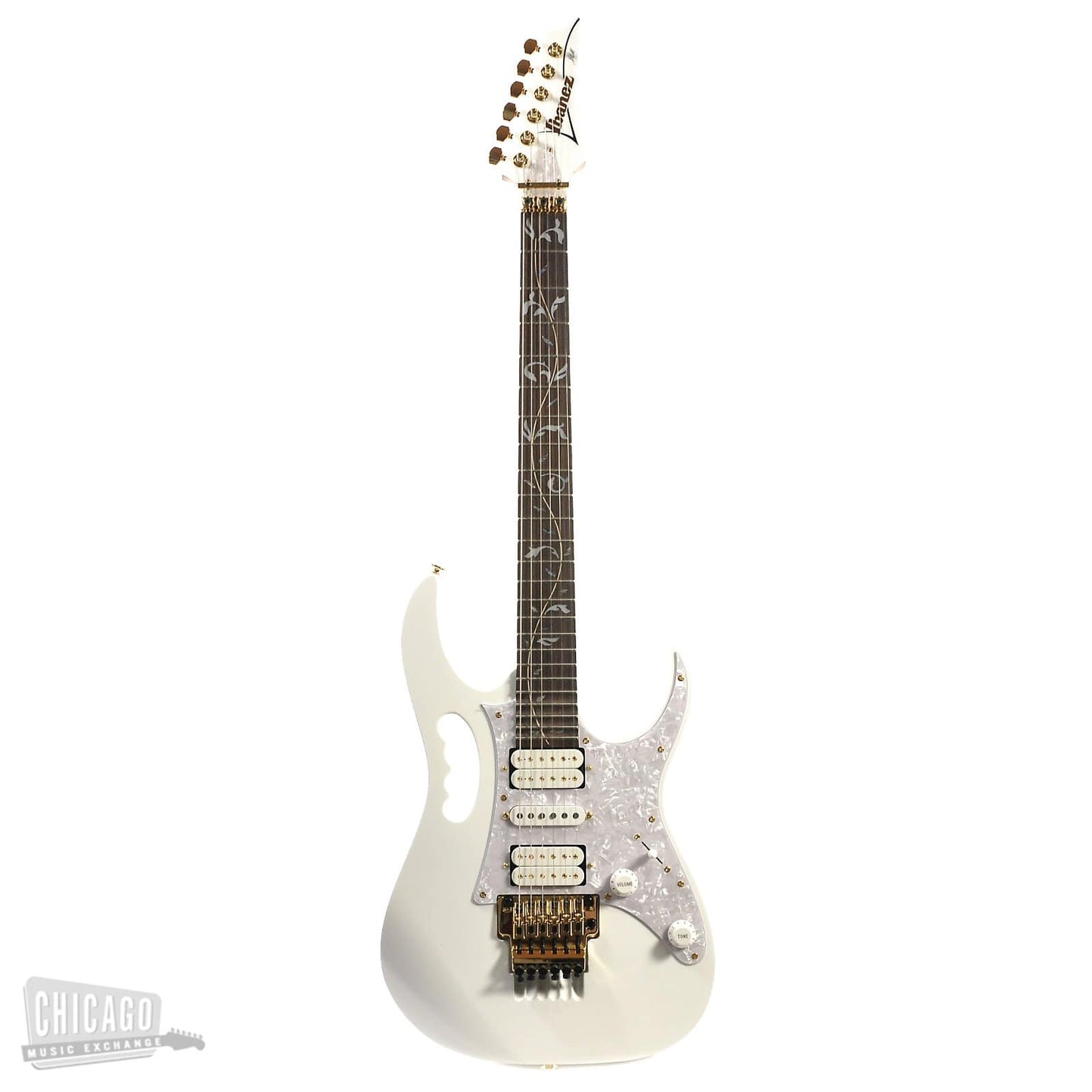 Ibanez JEM7V Steve Vai Signature White Electric Guitars / Solid Body