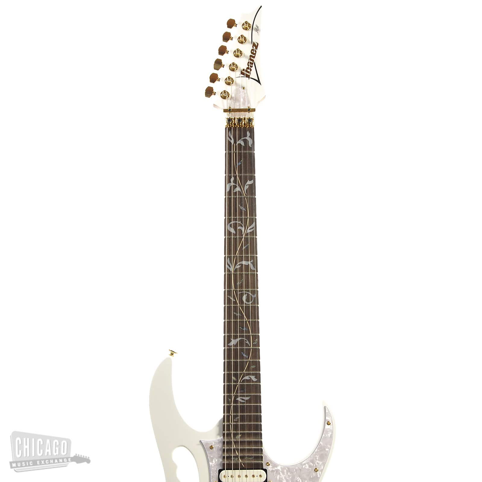 Ibanez JEM7V Steve Vai Signature White Electric Guitars / Solid Body