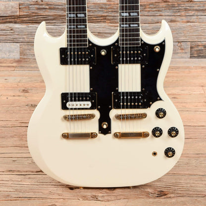 Ibanez Model 2402 Double Neck White 1978 Electric Guitars / Solid Body