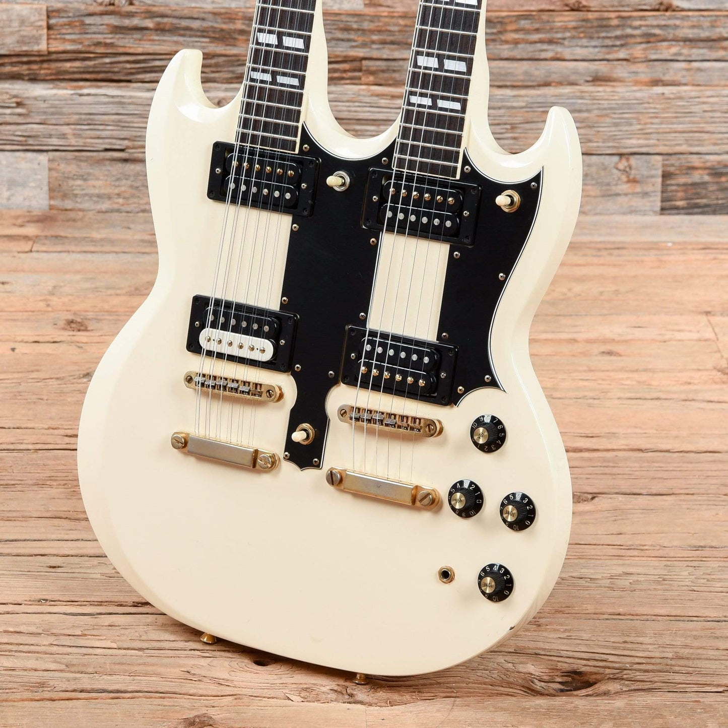 Ibanez Model 2402 Double Neck White 1978 Electric Guitars / Solid Body