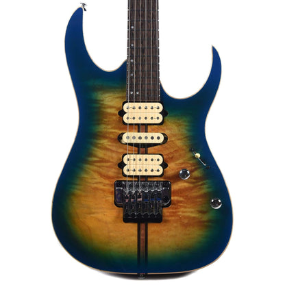 Ibanez RG6PFGMLTD RG Premium Geyser Blue Burst Electric Guitars / Solid Body