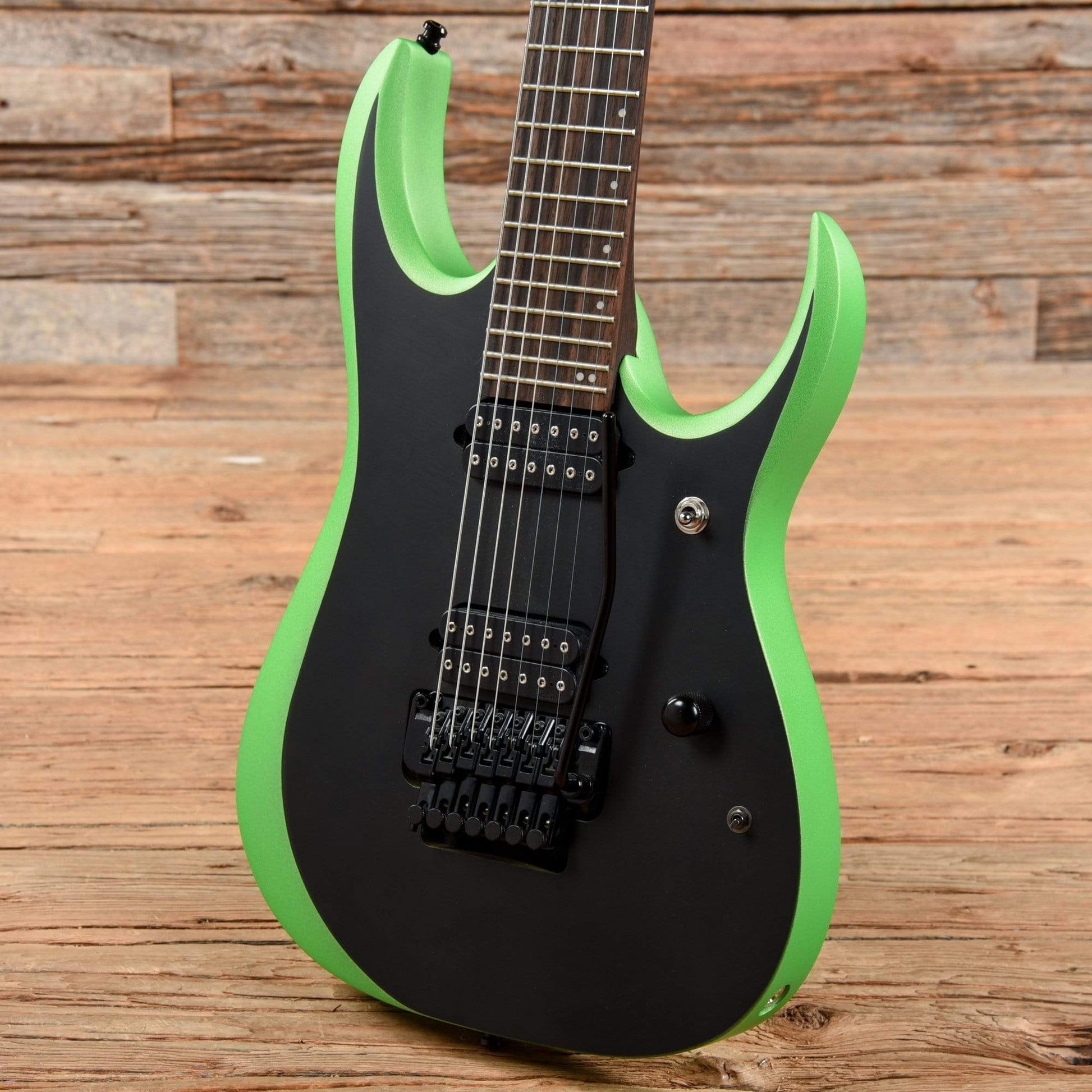 Ibanez RGD70ALNB Axion Label 7-String Metallic Green Eclipse Matte Electric Guitars / Solid Body