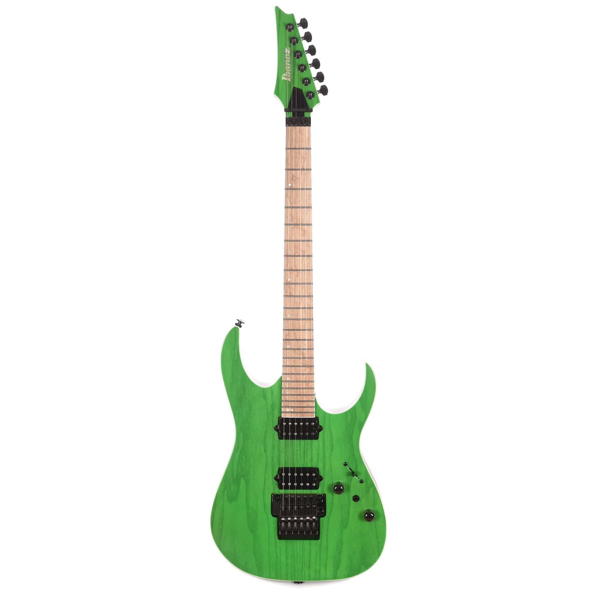 Ibanez RGR5220M RG Prestige Transparent Fluorescent Green w/Bare Knuckle Pickups Electric Guitars / Solid Body