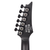 Ibanez Iron Label RGRTB621 Black Flat guitare électrique