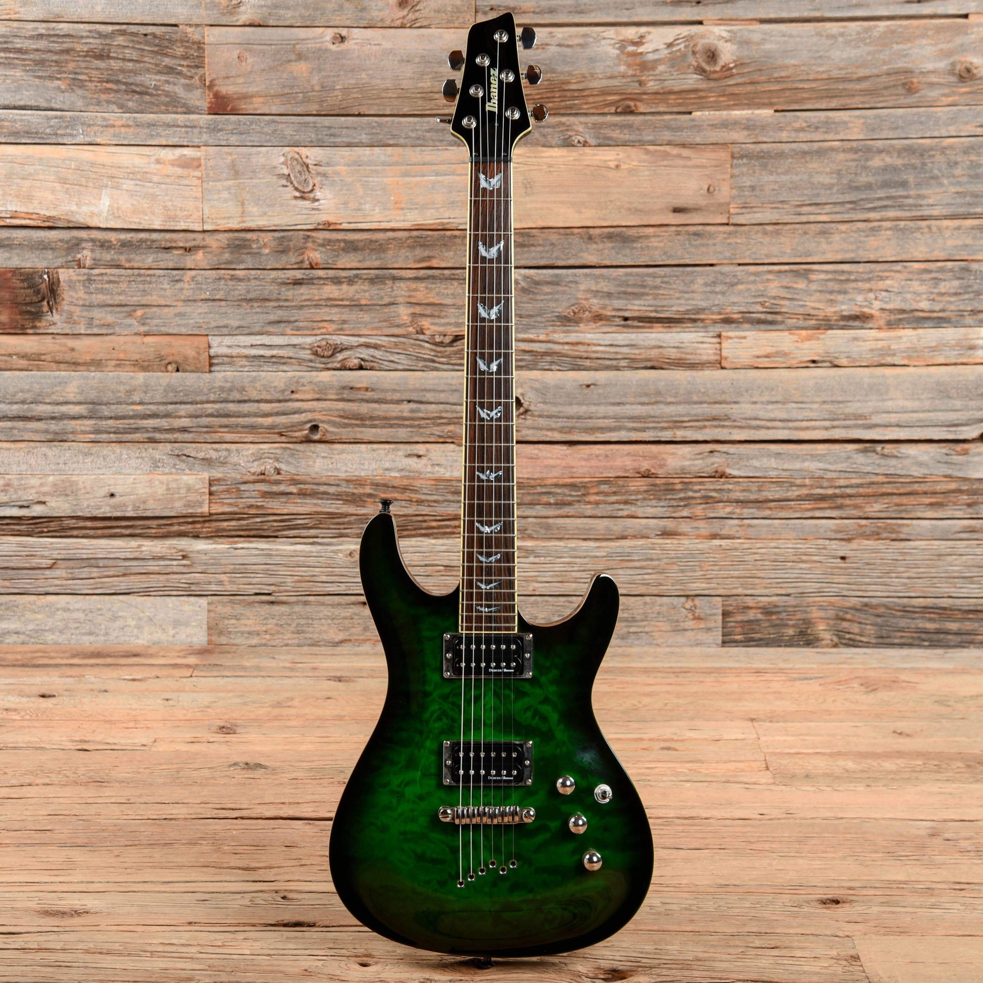 Ibanez SZ520QM Transparent Green 2007 Electric Guitars / Solid Body