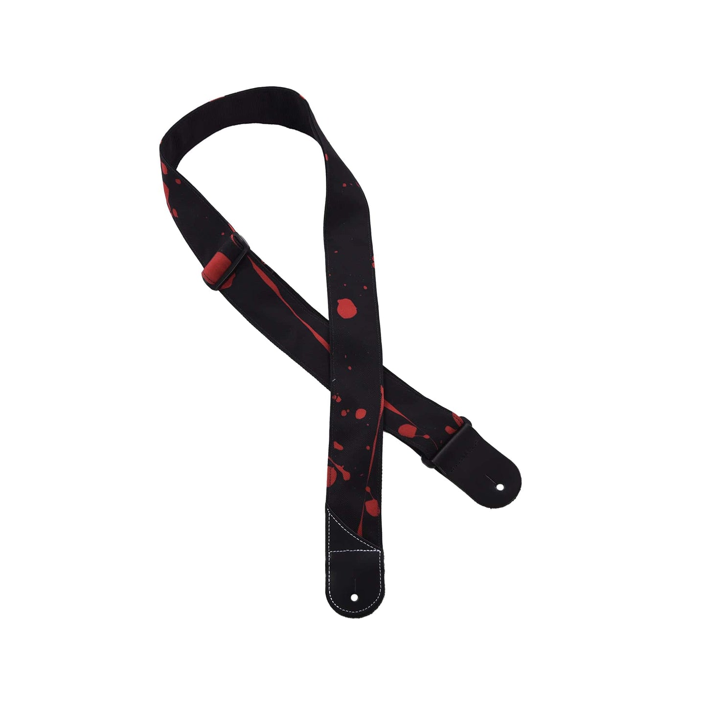 Jackson Splatter Strap, Black and Red, 2" Accessories / Straps