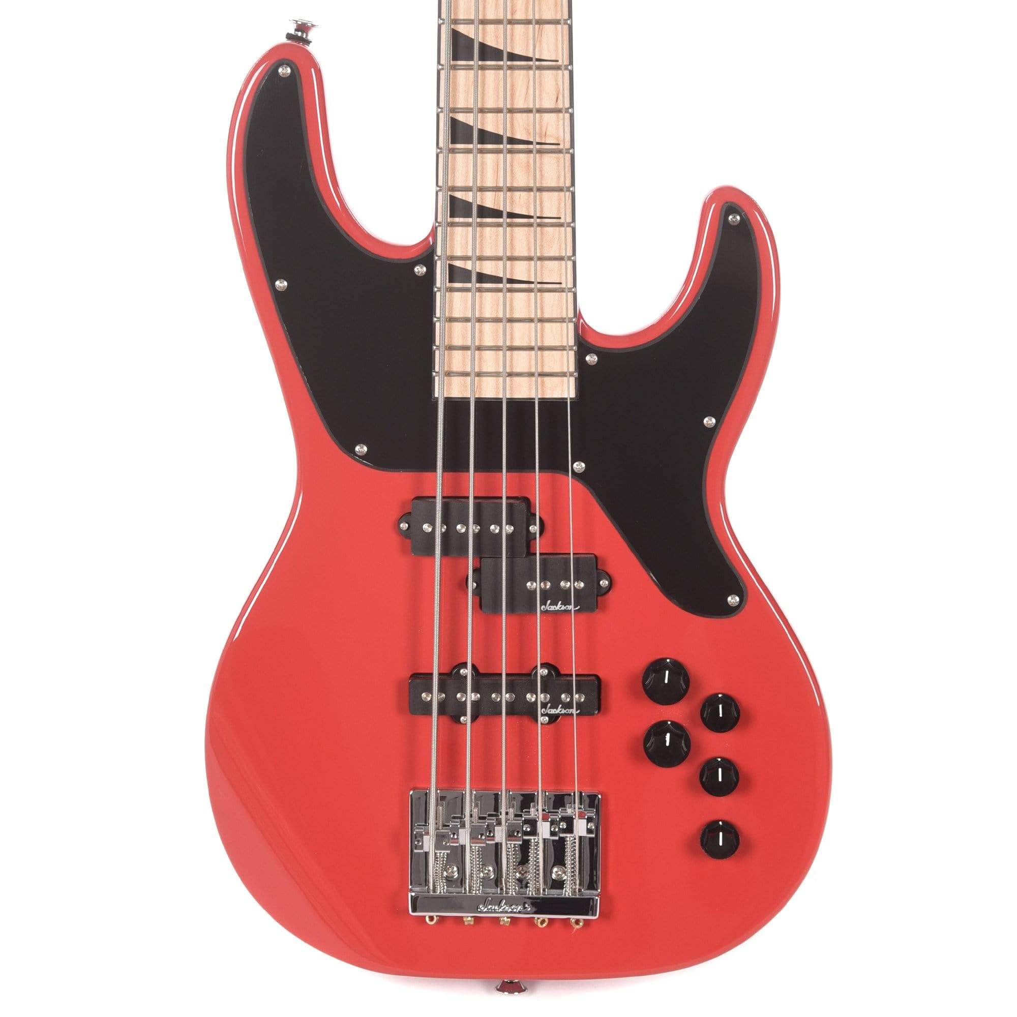 Jackson X Series CBXNTM V Bass Fiesta Red Bass Guitars / 5-String or More