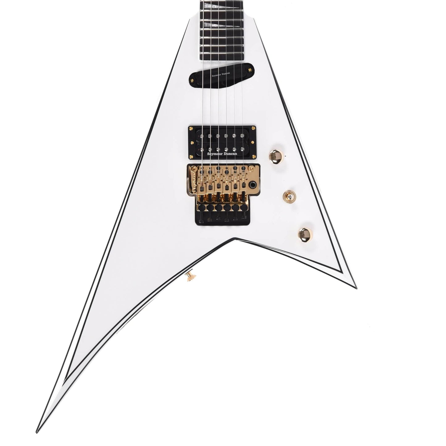 Jackson Concept Series Rhoads RR24 HS White w/Black Pinstripes Electric Guitars / Solid Body