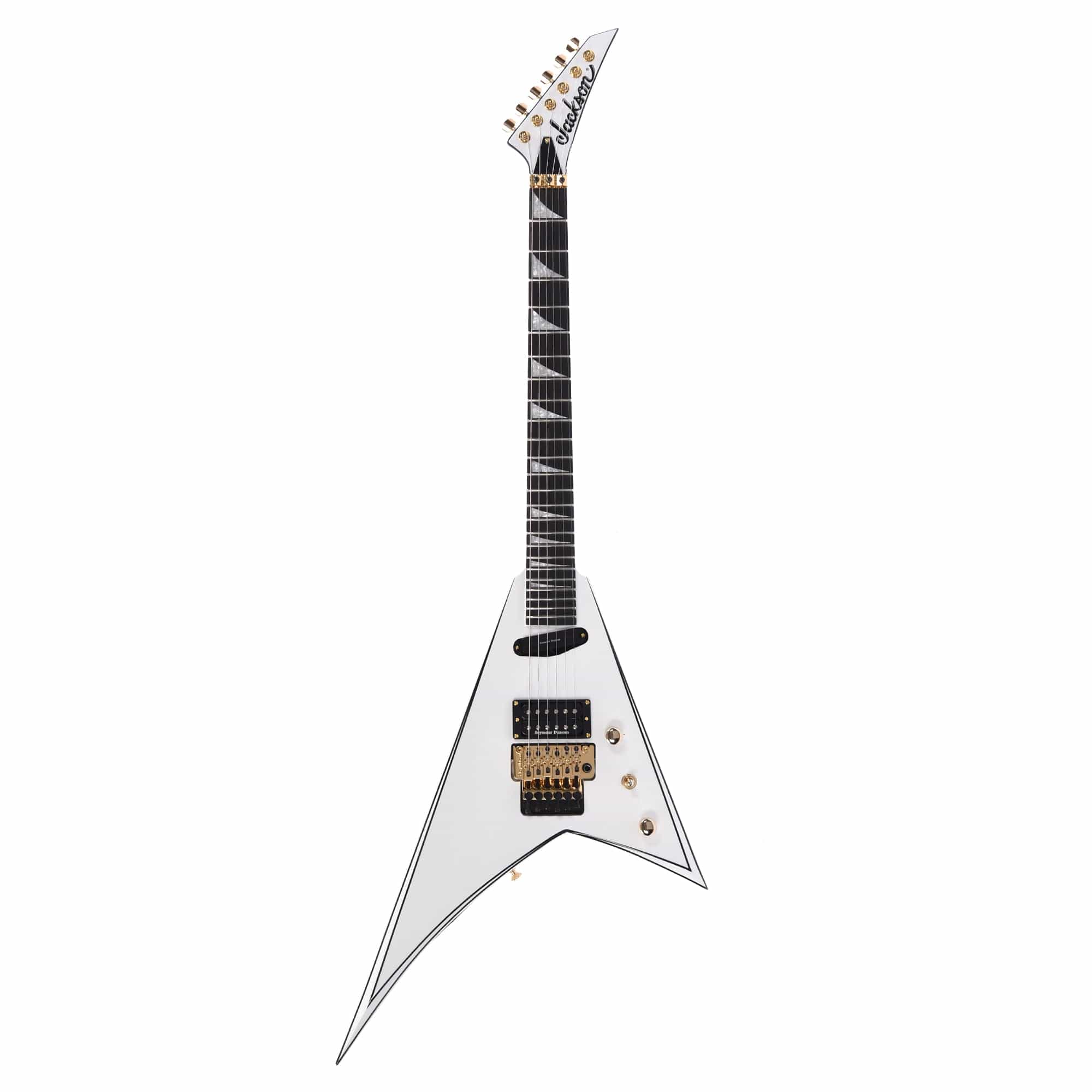 Jackson Concept Series Rhoads RR24 HS White w/Black Pinstripes Electric Guitars / Solid Body