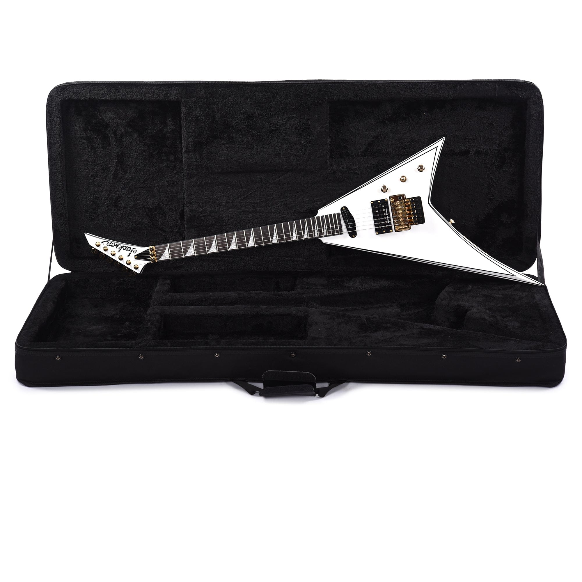 Jackson Concept Series Rhoads RR24 HS White w/Black Pinstripes Electric Guitars / Solid Body