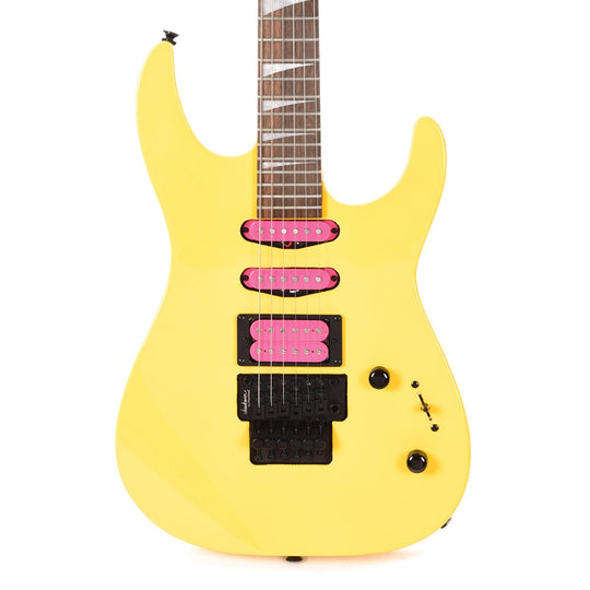 Jackson DK3XR HSS Caution Yellow w/Pink Pickups Electric Guitars / Solid Body