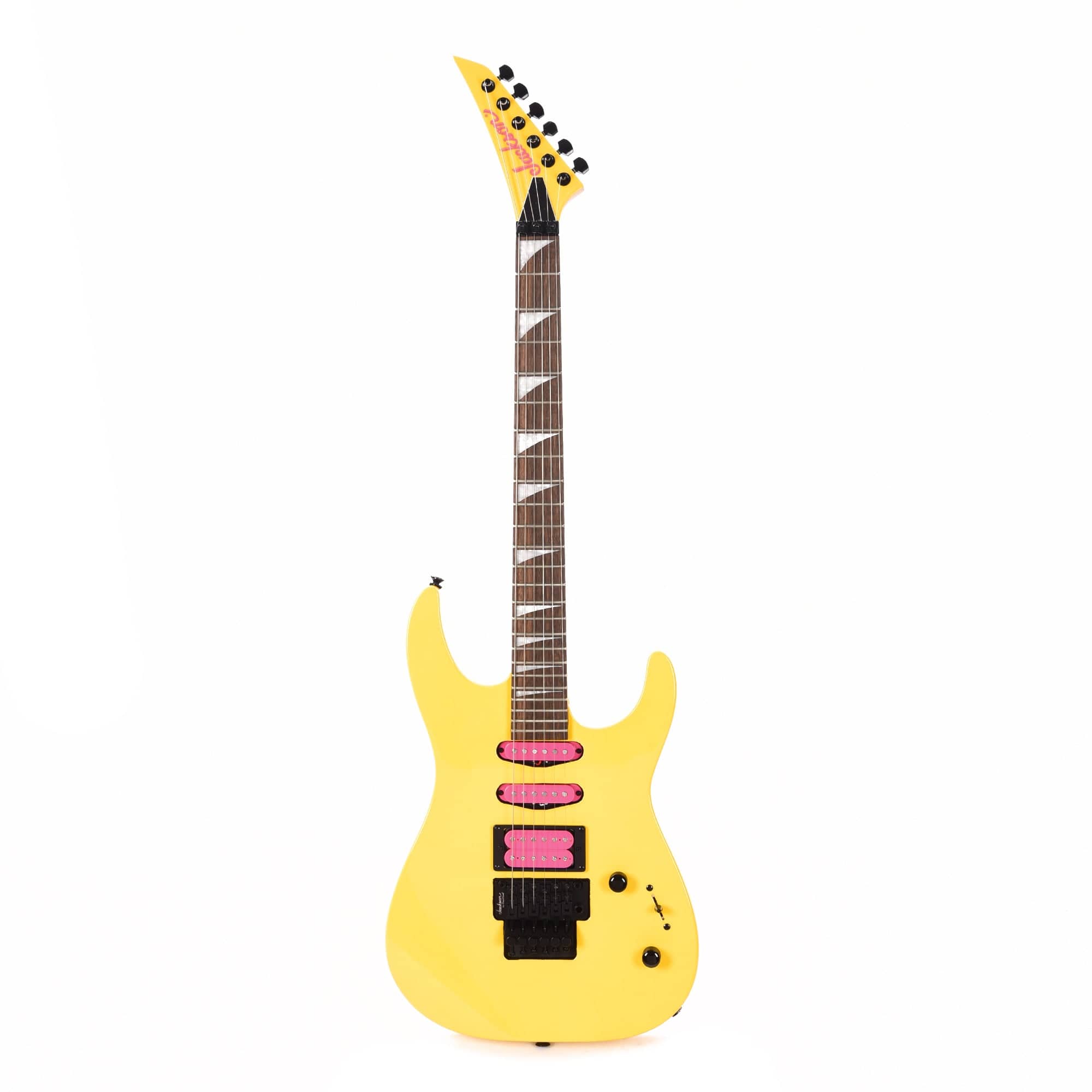 Jackson DK3XR HSS Caution Yellow w/Pink Pickups Electric Guitars / Solid Body