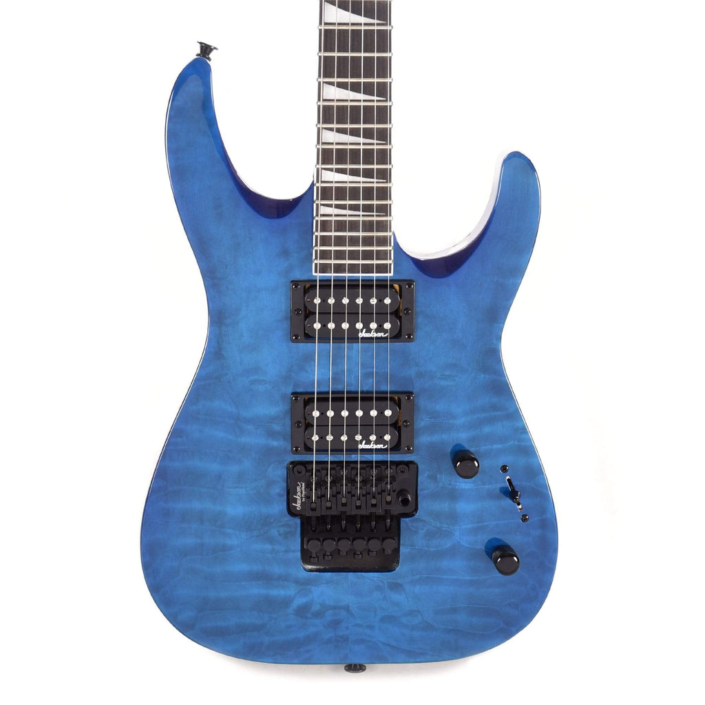 Jackson JS Series Dinky Arch Top JS32Q Transparent Blue – Chicago