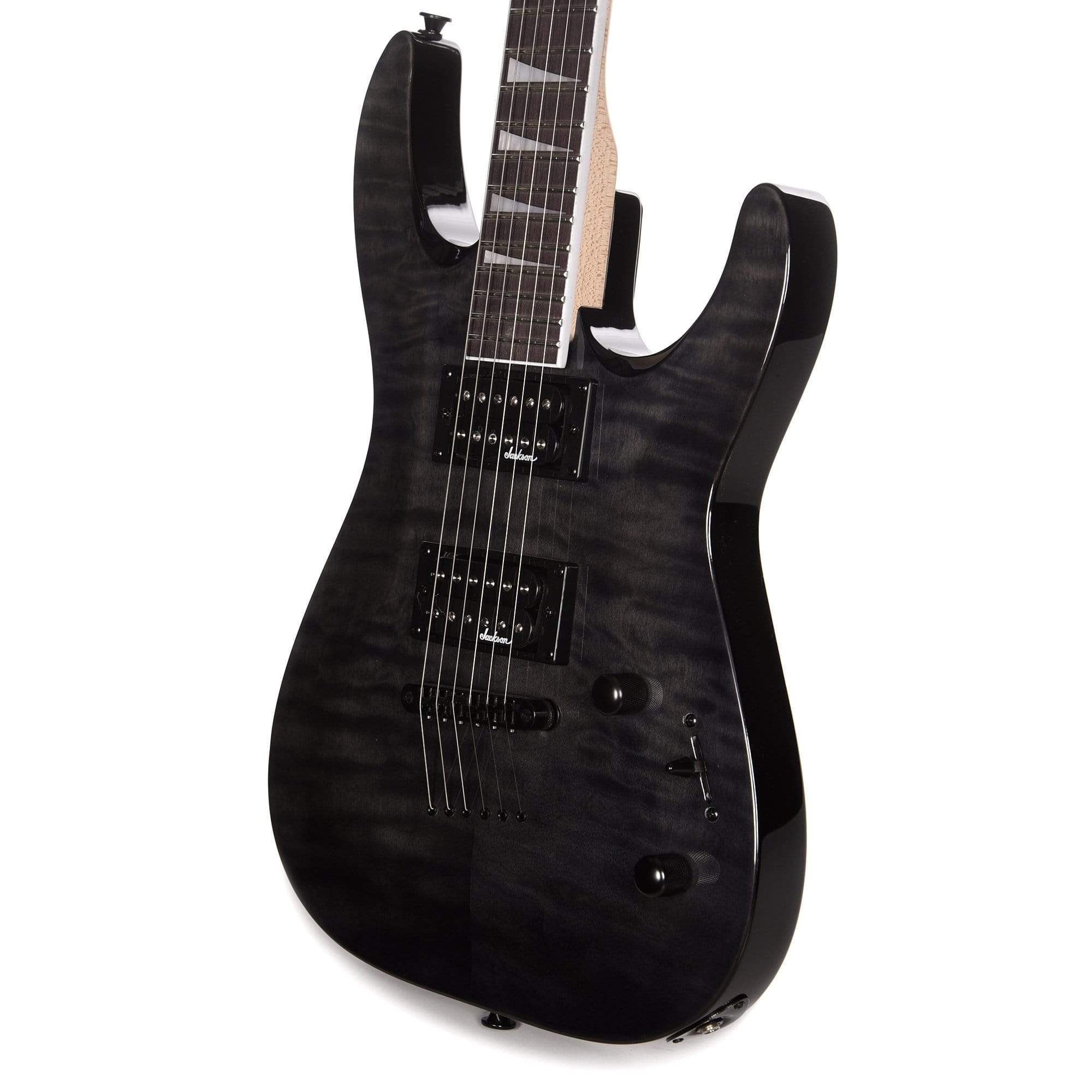 Jackson JS Series Dinky Arch Top JS32TQ Transparent Black Electric Guitars / Solid Body