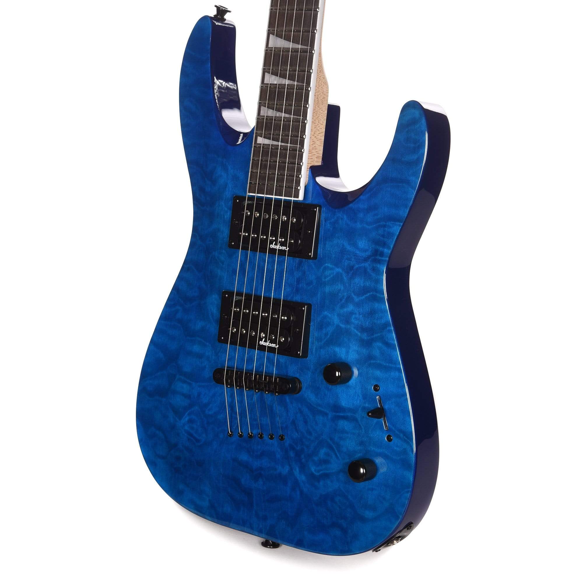 Jackson JS Series Dinky Arch Top JS32TQ Transparent Blue Electric Guitars / Solid Body