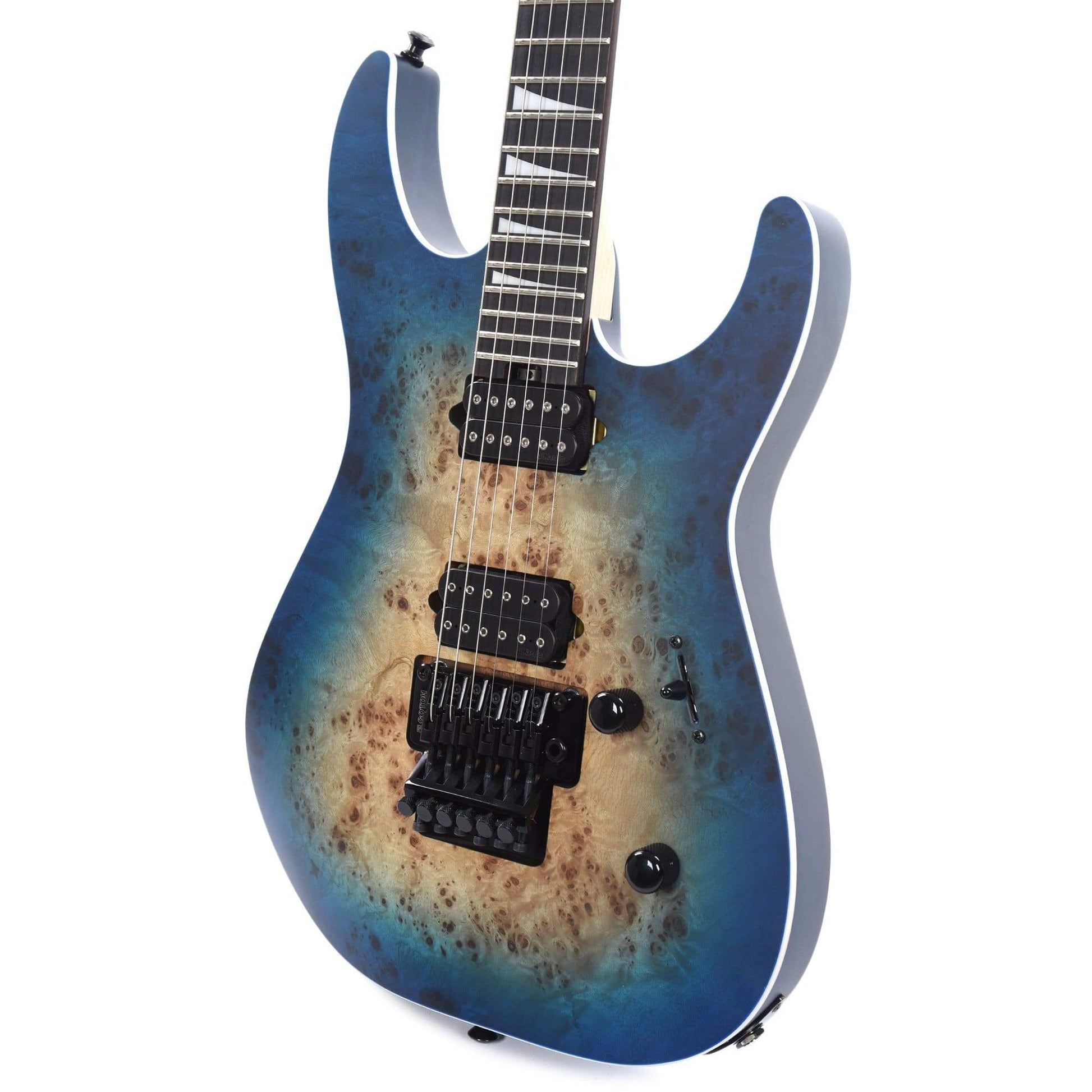 Jackson MJ Series Dinky DKRP Transparent Blue Burst Electric Guitars / Solid Body