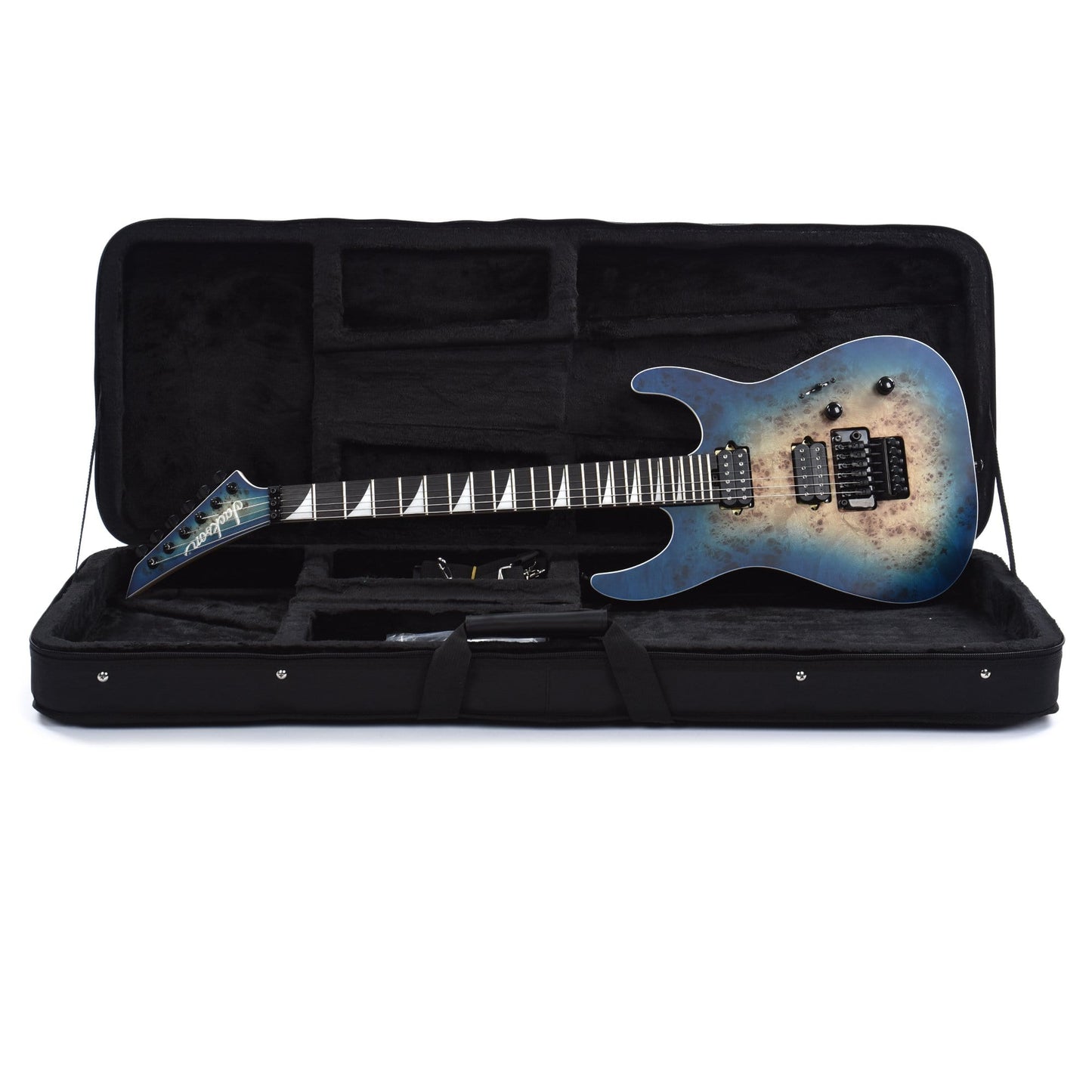 Jackson MJ Series Dinky DKRP Transparent Blue Burst Electric Guitars / Solid Body