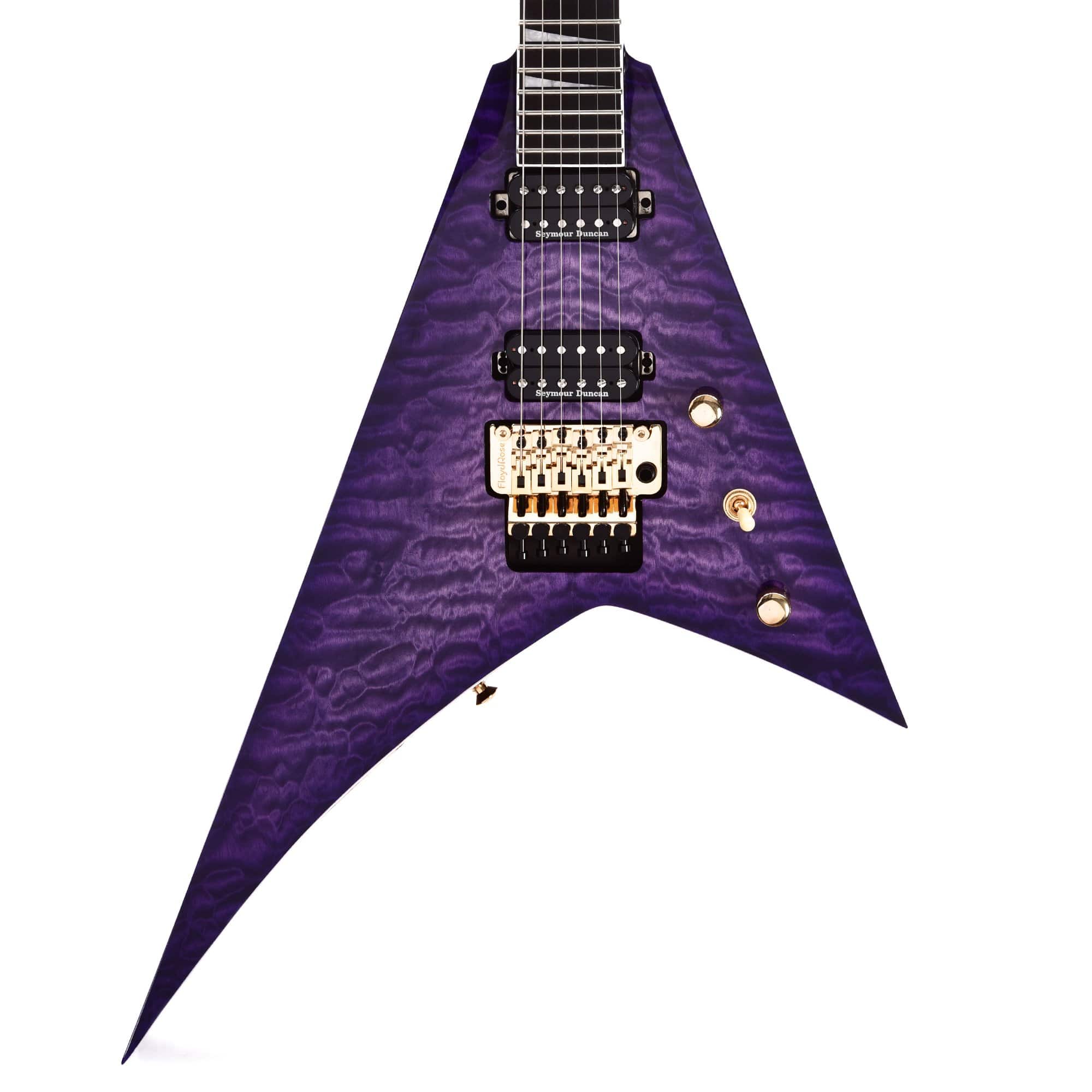 Jackson Pro Series Rhoads RR24Q Transparent Purple Electric Guitars / Solid Body