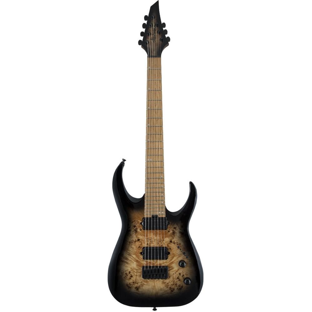 Jackson Pro Series Signature Misha Mansoor Juggernaut HT7P Black Burst Burl Electric Guitars / Solid Body