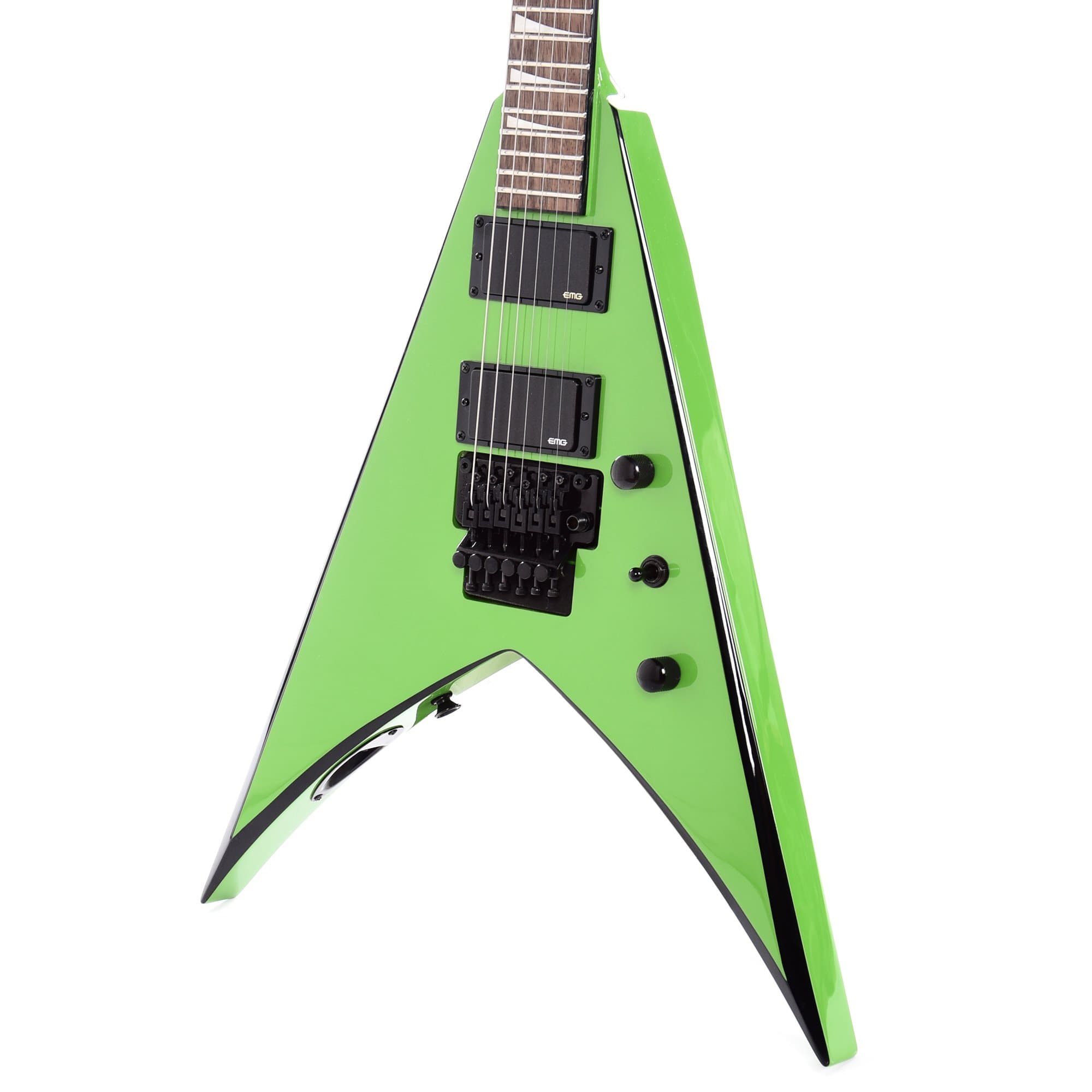 Jackson X Series King V KVXMG Slime Green with Black Bevels Electric Guitars / Solid Body