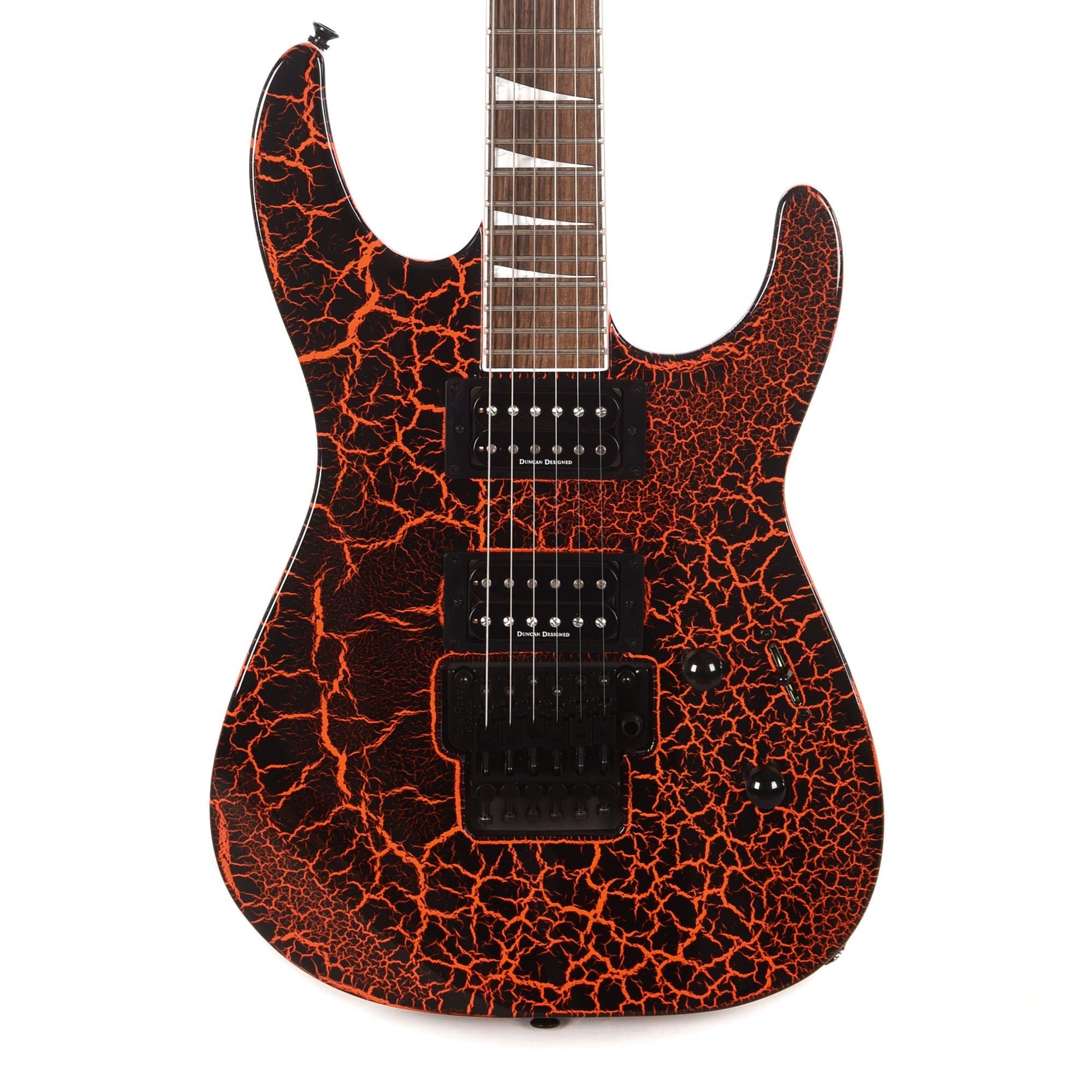 Jackson X Series Soloist SLX Neon Orange Crackle Electric Guitars / Solid Body