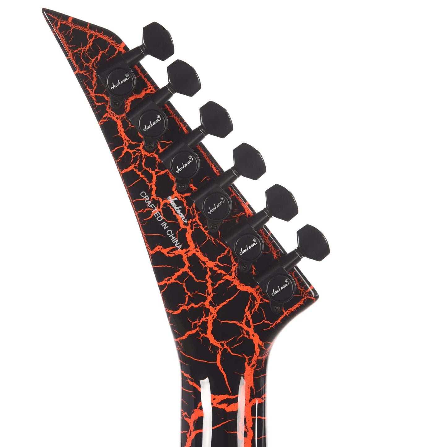 Jackson X Series Soloist SLX Neon Orange Crackle Electric Guitars / Solid Body