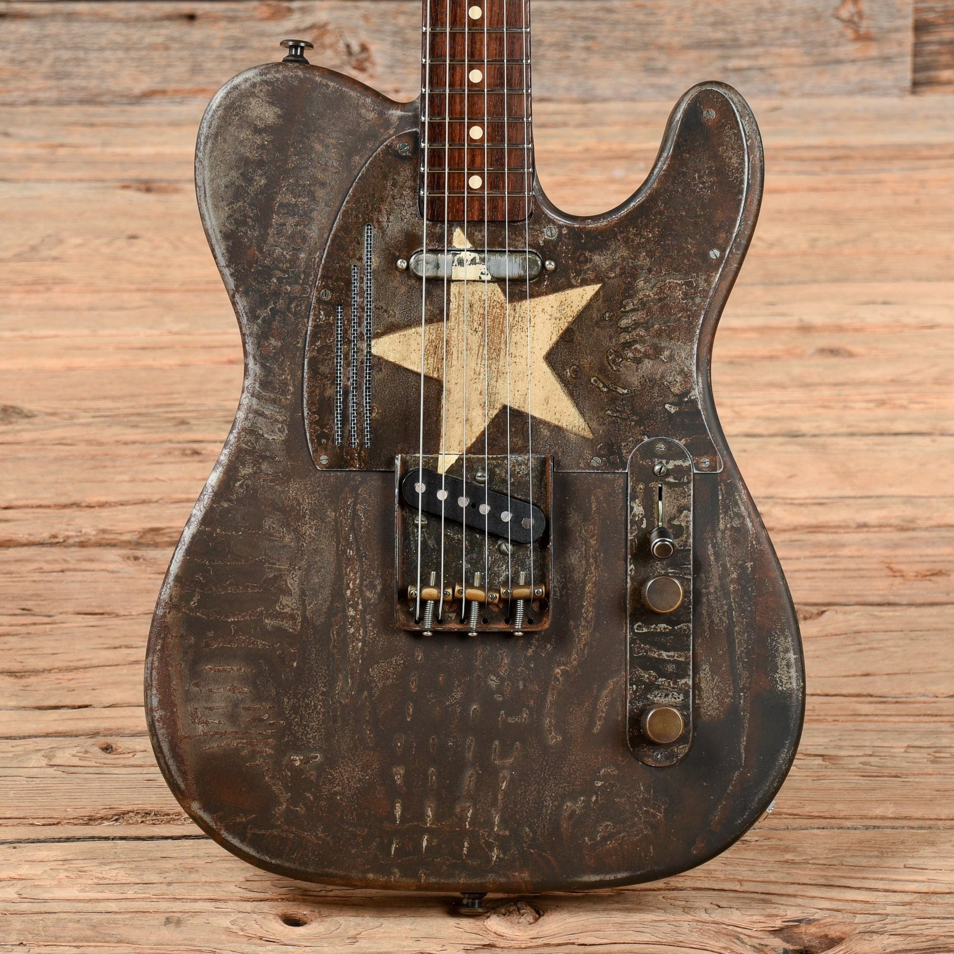 James Trussart "Rusty Lonestar" Steelcaster Black 2009 Electric Guitars / Semi-Hollow