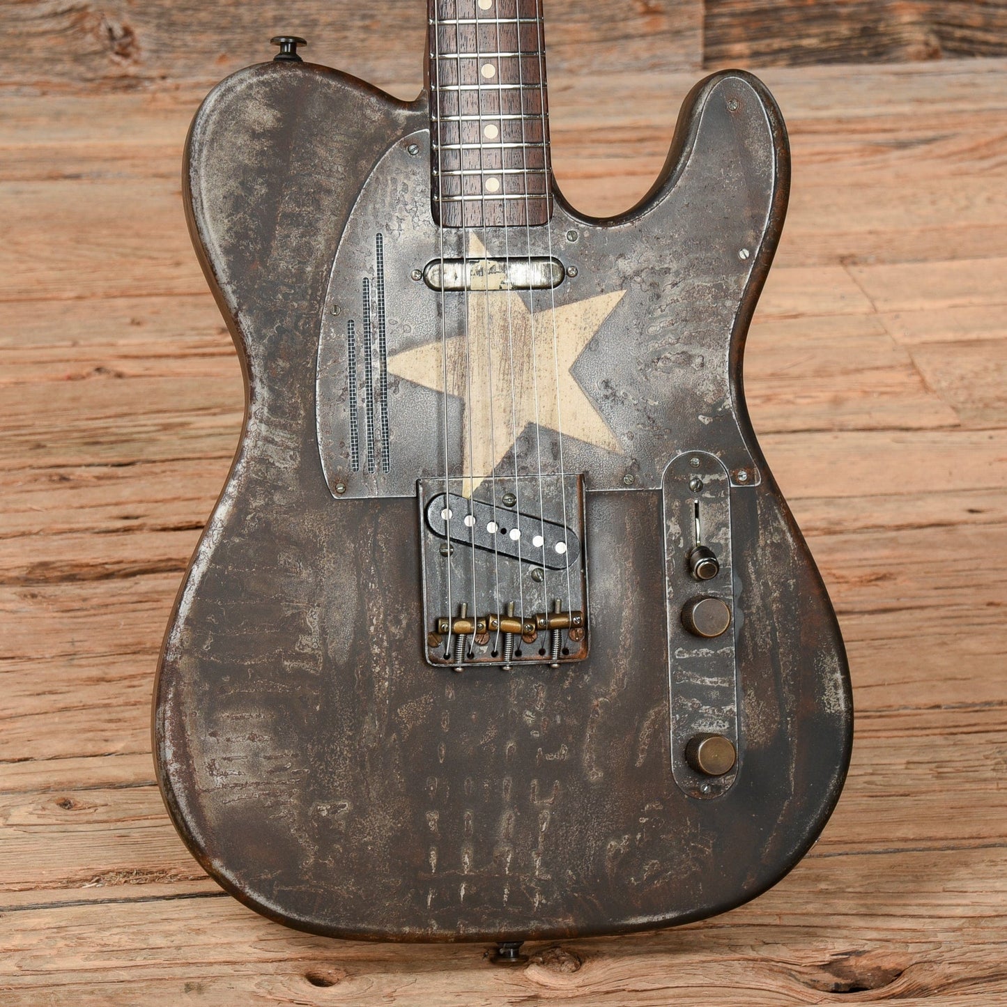 James Trussart "Rusty Lonestar" Steelcaster Black 2009 Electric Guitars / Semi-Hollow