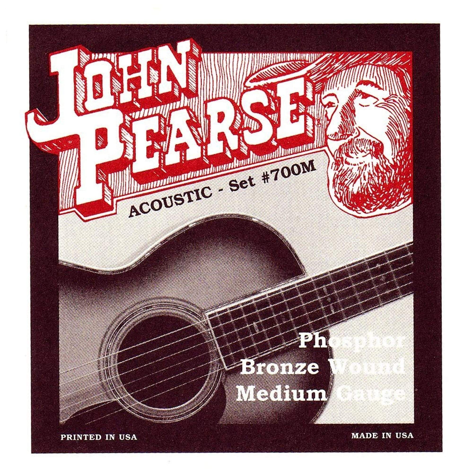 John Pearse Acoustic Strings Phosphor Bronze Medium 13-56 (3 Pack Bund –  Chicago Music Exchange