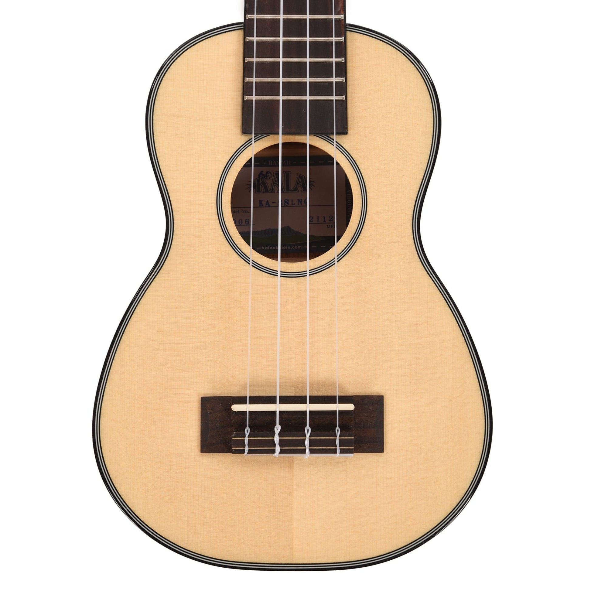 Kala KA-SSLNG Long Neck Ukulele Gloss Solid Spruce/Mahogany Folk Instruments / Ukuleles