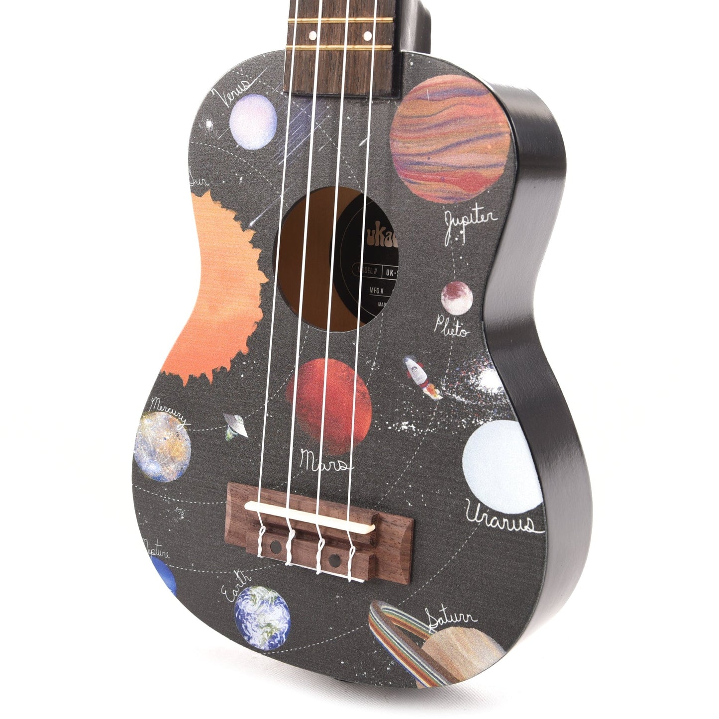 Kala UK-SPACEDOUT Ukadelic Spaced Out Soprano Ukulele Folk Instruments / Ukuleles