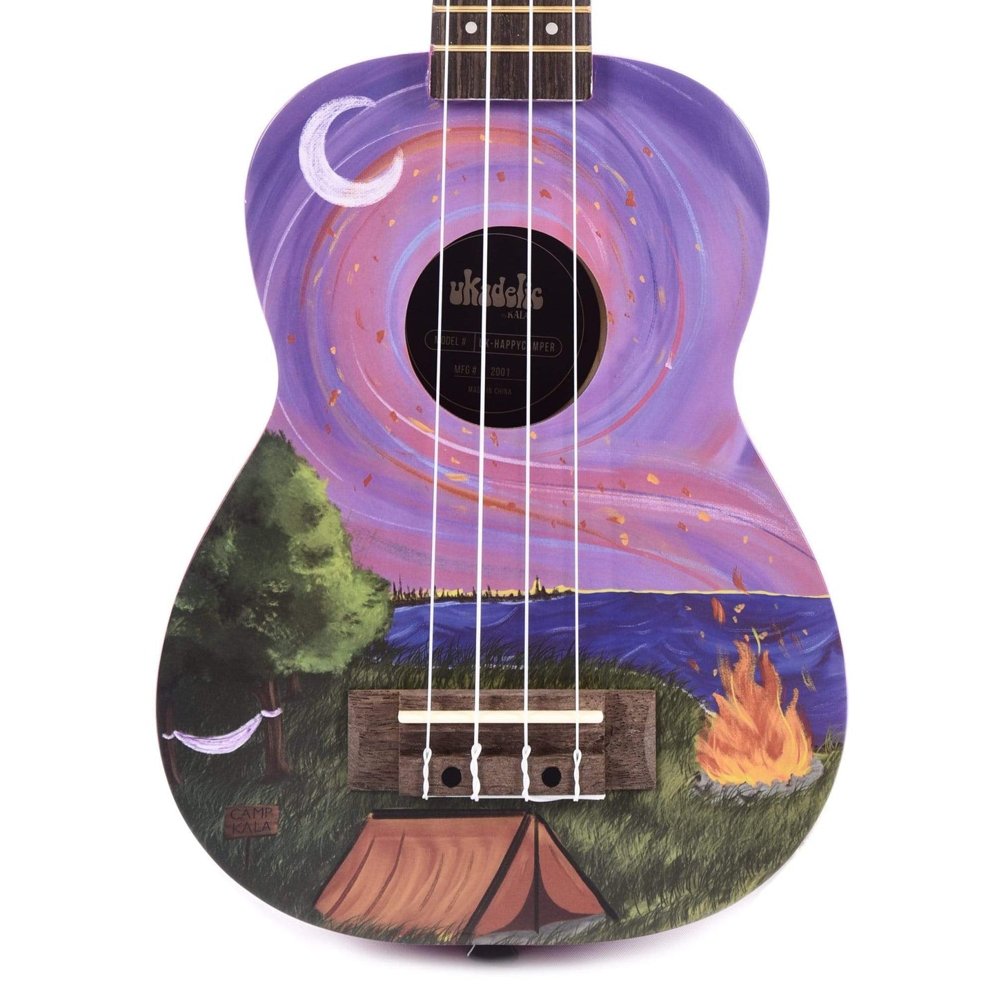 Kala Ukadelic Happy Camper Soprano Ukulele Folk Instruments / Ukuleles