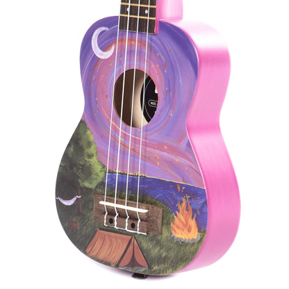 Kala Ukadelic Happy Camper Soprano Ukulele Folk Instruments / Ukuleles