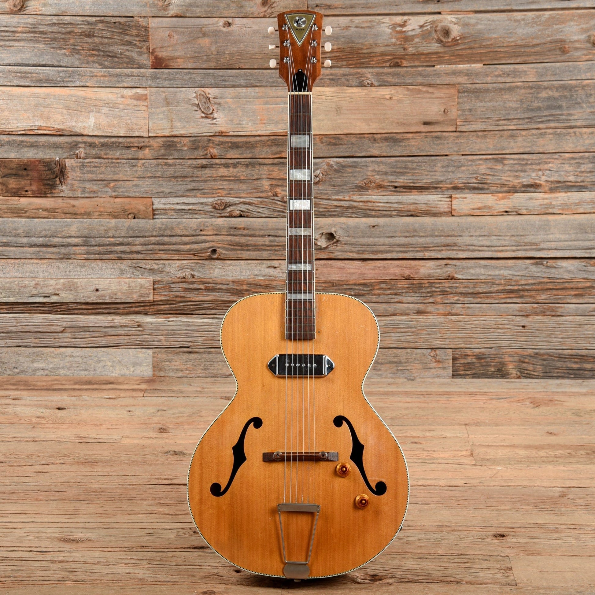 Kay Archtop Natural 1950s Electric Guitars / Hollow Body