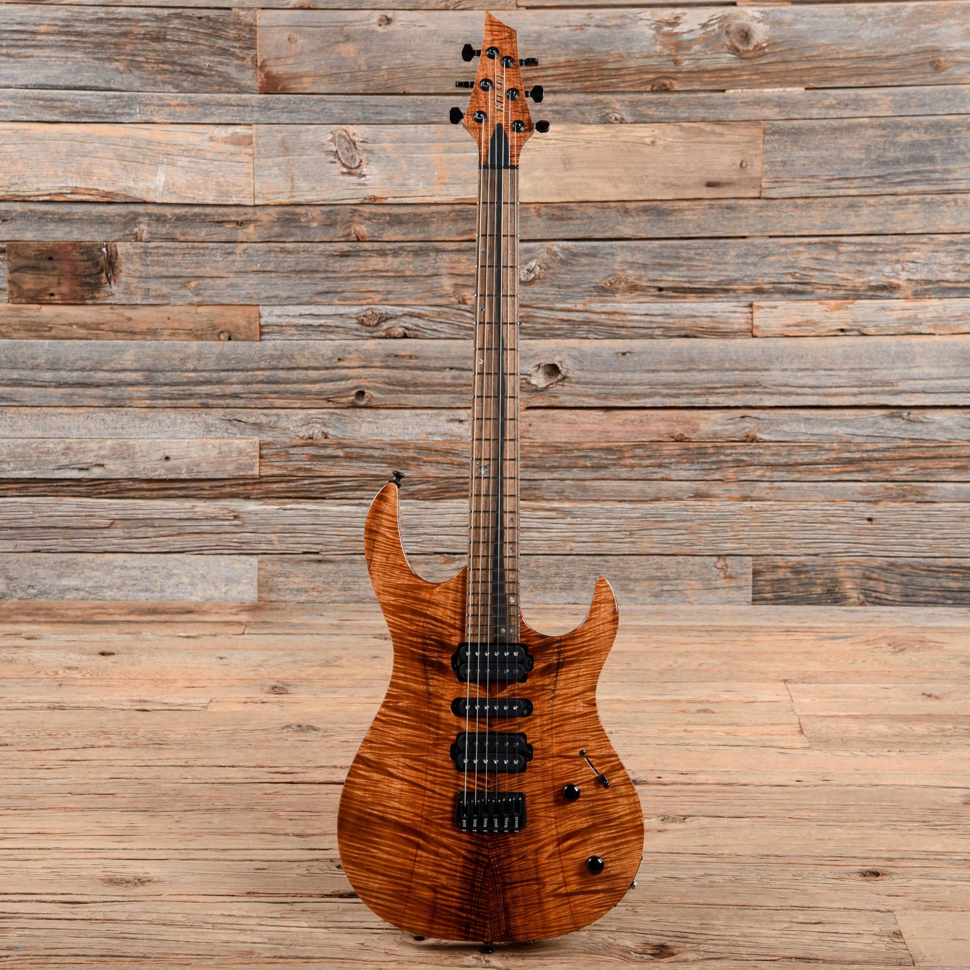 Kiesel Aries 6 HSH Natural Koa Electric Guitars / Solid Body