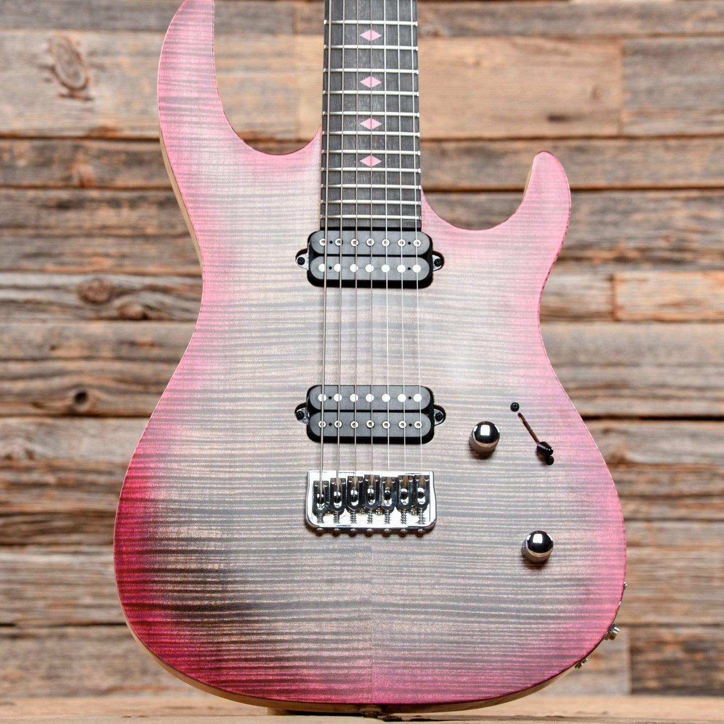 Kiesel DC7X Pink Caliburst Electric Guitars / Solid Body