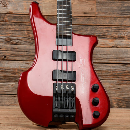 Kubicki Ex Factor Bass Red 1980s Bass Guitars / 4-String