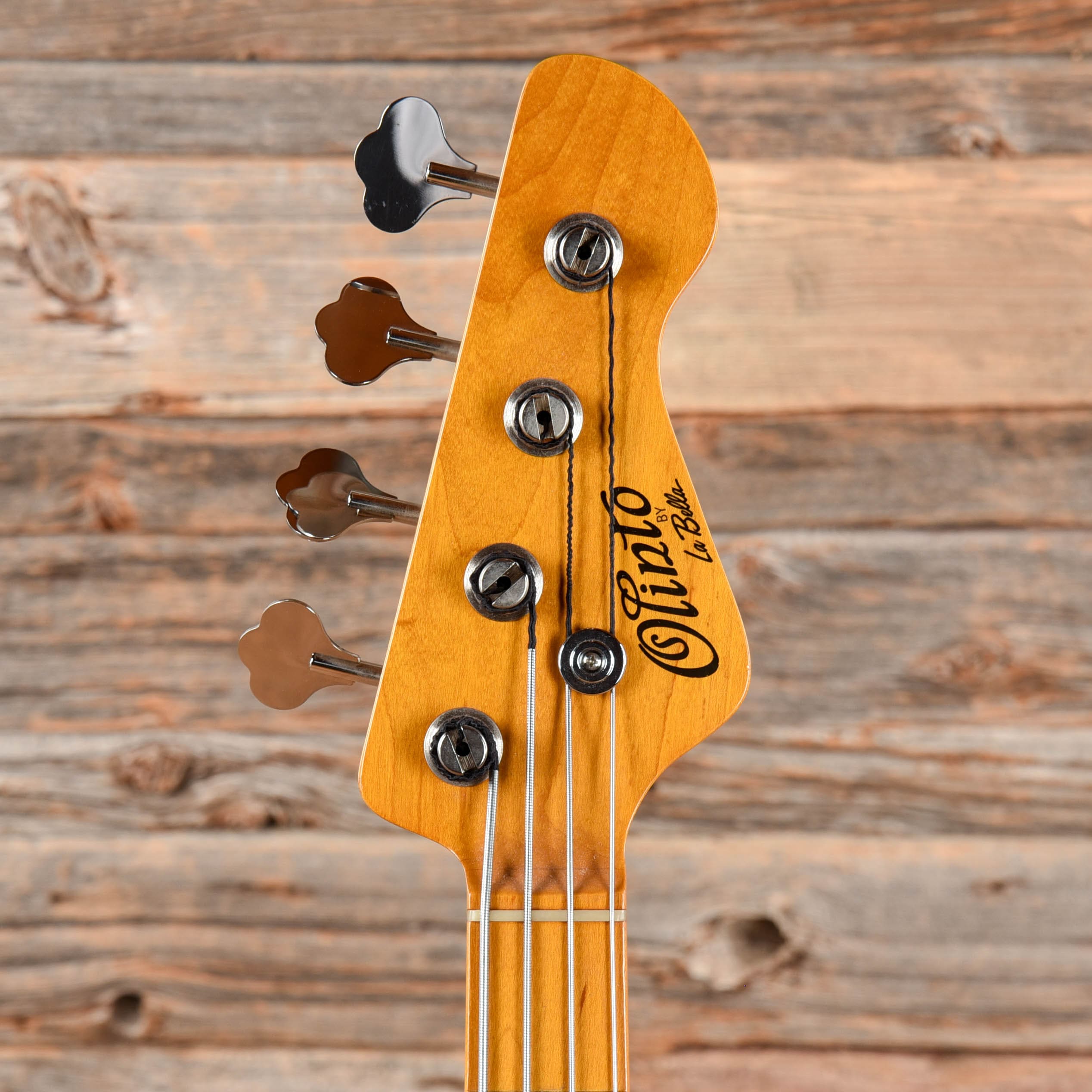 La Bella Olinto Black Limba Bass Transparent Matte w/Gold Anodized Pic –  Chicago Music Exchange