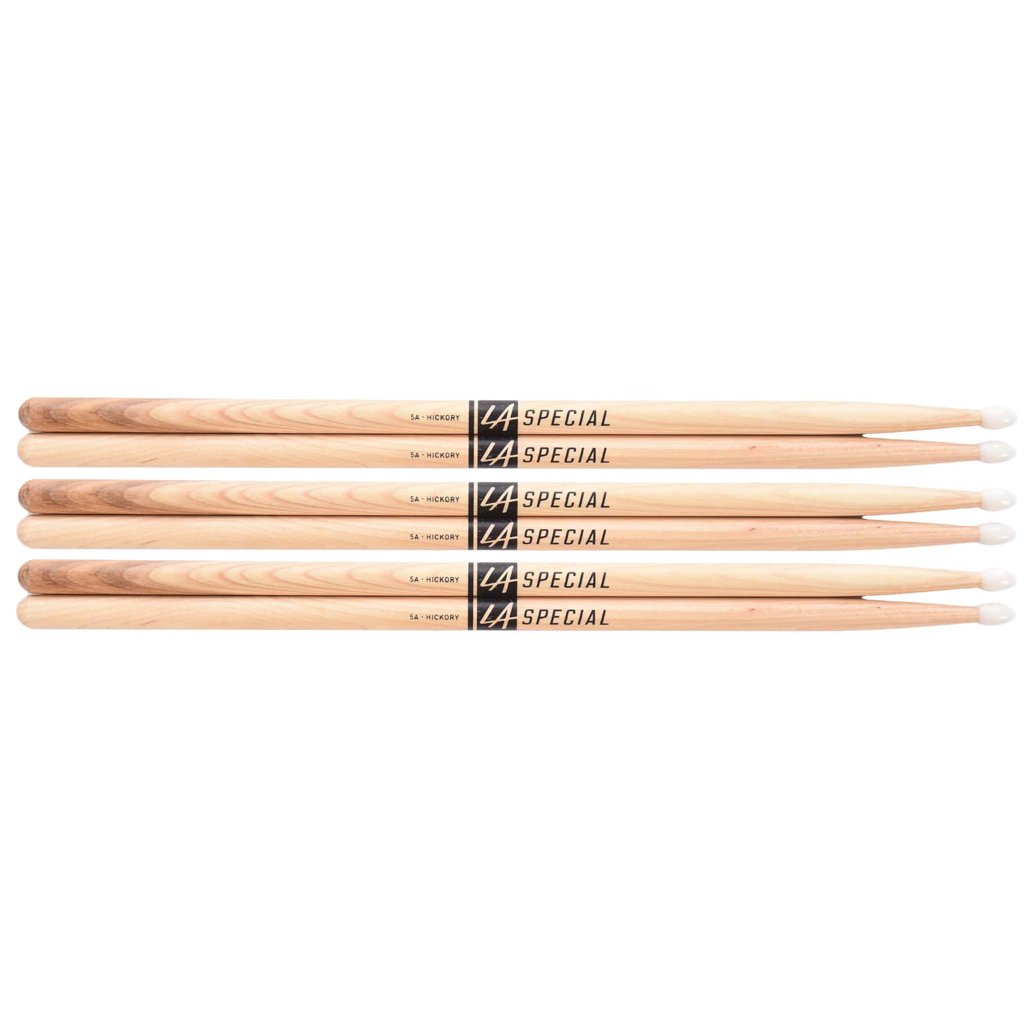 Promark LA Special 5A Nylon Tip Drum Sticks (3 Pair Bundle