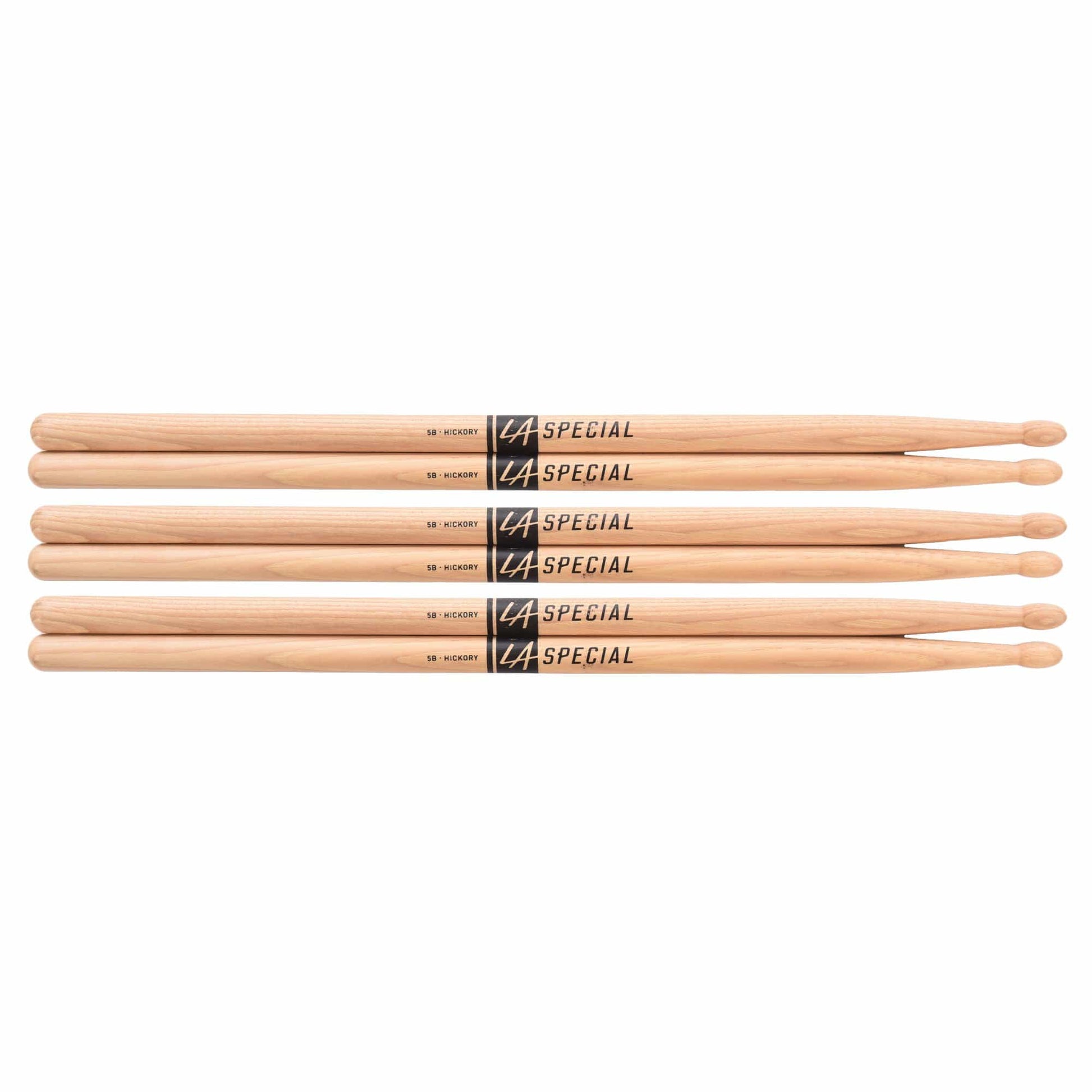 Promark LA Special 5B Wood Tip Drum Sticks (3 Pair Bundle) Drums and Percussion / Parts and Accessories / Drum Sticks and Mallets