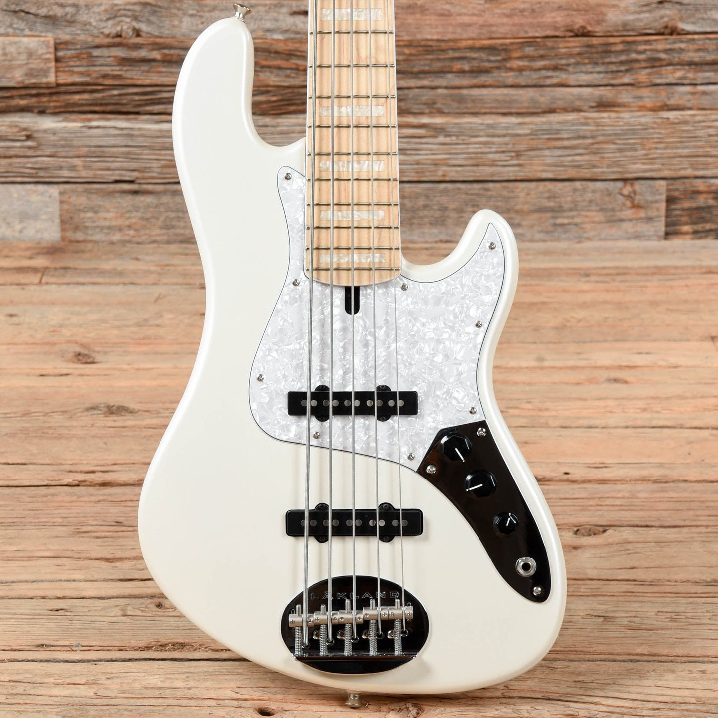 Lakland Skyline DJ5 Daryl Jones 5-String Bass White Bass Guitars / 5-String or More