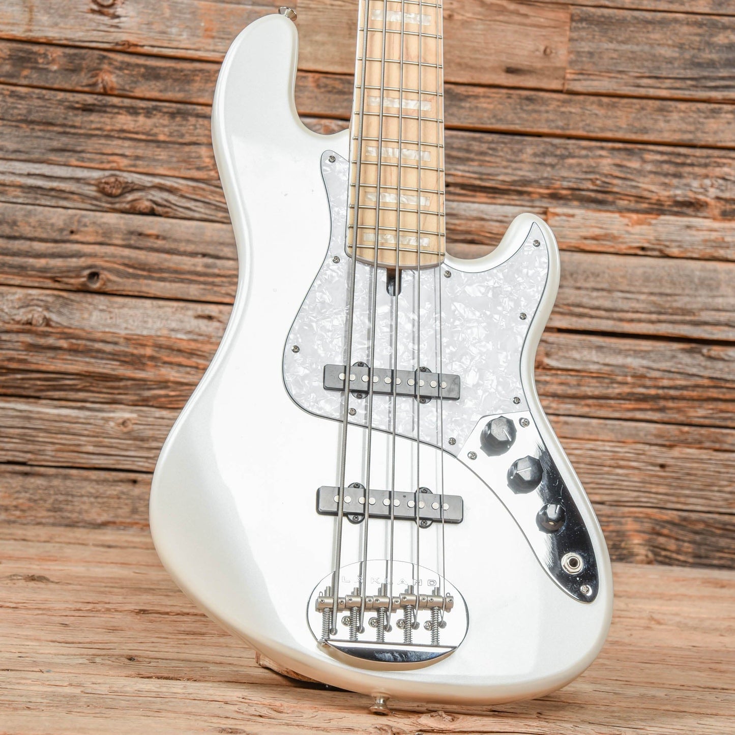 Lakland Skyline DJ5 Daryl Jones 5-String Bass White Bass Guitars / 5-String or More