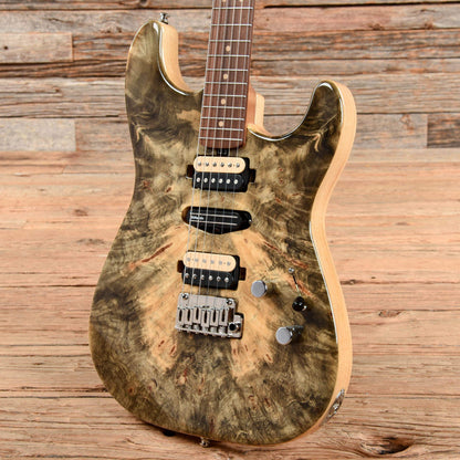 Lakland USA 65-S Buckeye Burl Natural Electric Guitars / Solid Body