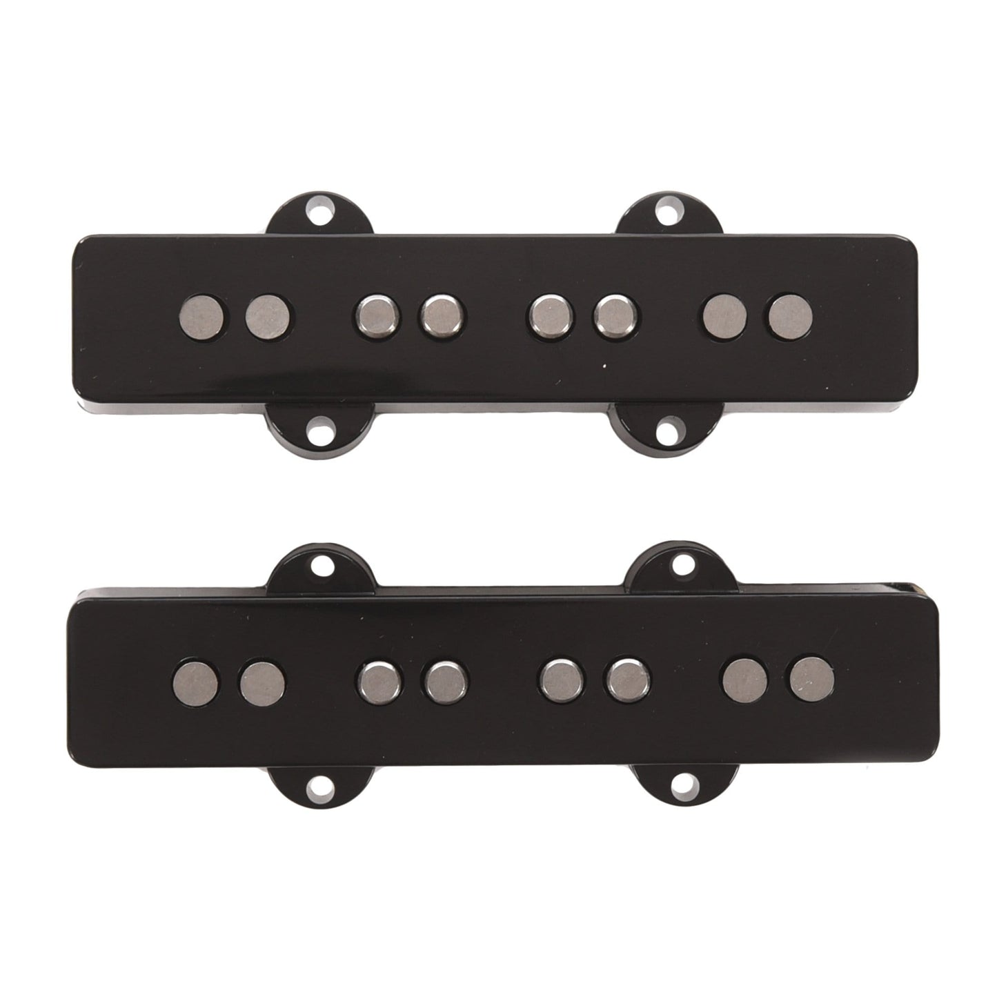 Lindy Fralin Split Jazz Bass Pickup Set 5% Overwind Black Parts / Bass Pickups