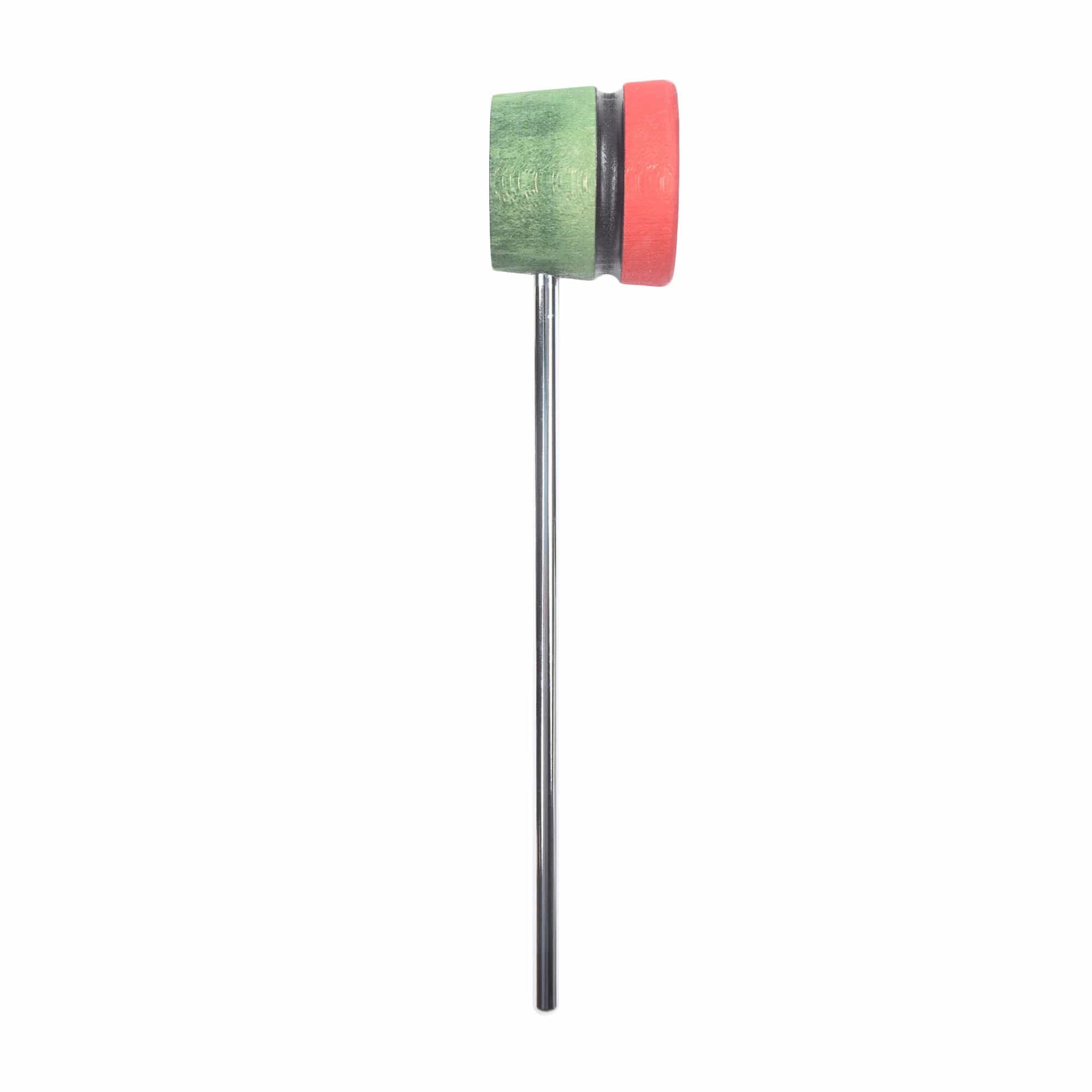 Low Boy Lightweight Wood Bass Drum Beater Green/Red w/Black Stripe Drums and Percussion / Parts and Accessories / Drum Parts